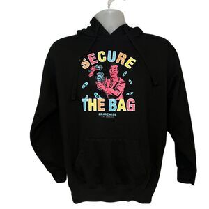 Franchise Los Angeles Secure The Bag Graphic Hooded Sweatshirt Size Medium
